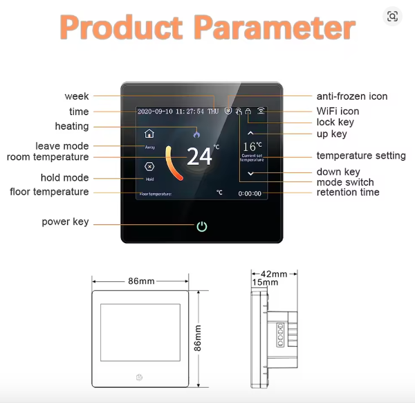 SmartControl WiFi Termostat Ultra - Slika 4